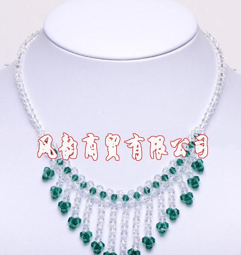 水晶项链 精美手工编织的艺术与家居饰品